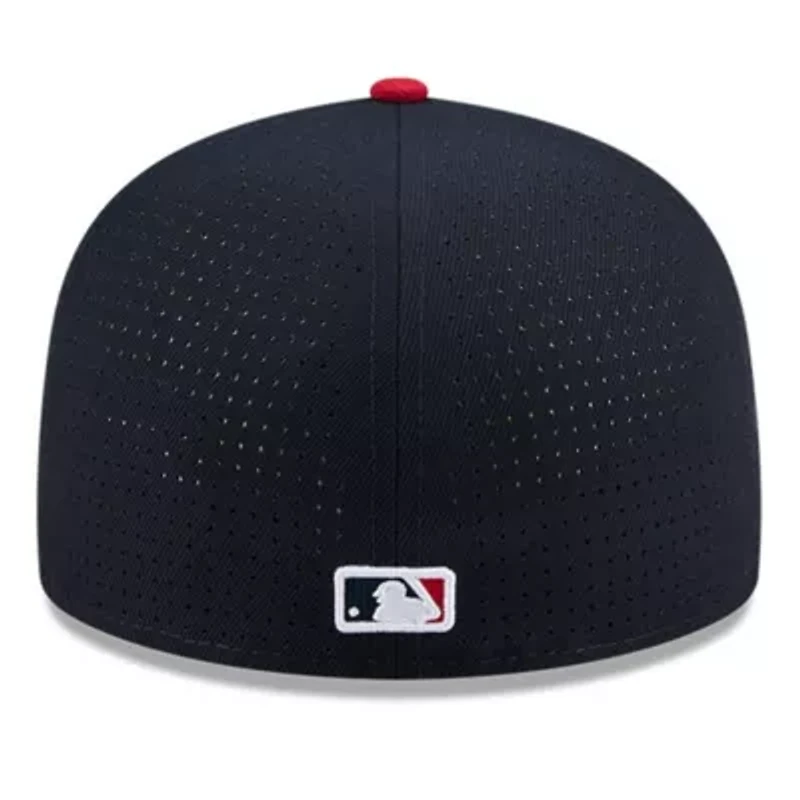 Oakland Athletics MLB Navy/Red 2025 All-Star Game Workout Side Patch 59FIFTY Fitted Hat