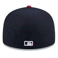 Oakland Athletics MLB Navy/Red 2025 All-Star Game Workout Side Patch 59FIFTY Fitted Hat
