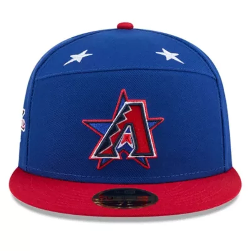 MLB Blue/Red Arizona Diamondbacks 2025 All-Star Game Workout Side Patch 59FIFTY Fitted Hat