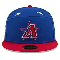 MLB Blue/Red Arizona Diamondbacks 2025 All-Star Game Workout Side Patch 59FIFTY Fitted Hat