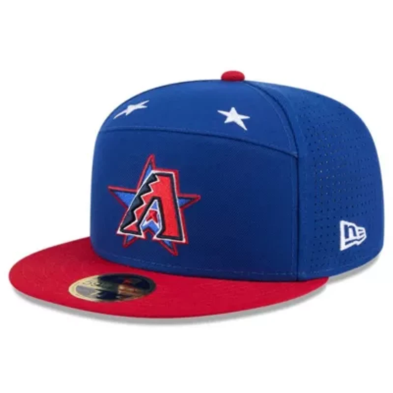 MLB Blue/Red Arizona Diamondbacks 2025 All-Star Game Workout Side Patch 59FIFTY Fitted Hat