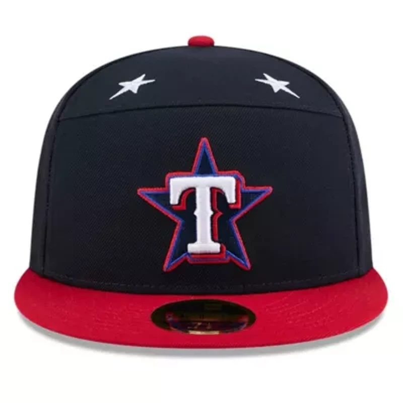 MLB Navy/Red Texas Rangers 2025 All-Star Game Workout Side Patch 59FIFTY Fitted Hat
