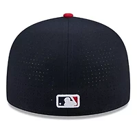 MLB Navy/Red Texas Rangers 2025 All-Star Game Workout Side Patch 59FIFTY Fitted Hat