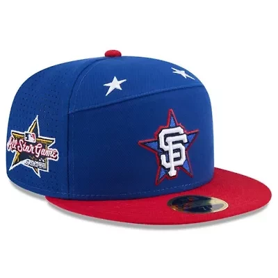 MLB Blue/Red San Francisco Giants 2025 All-Star Game Workout Side Patch 59FIFTY Fitted Hat
