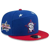 MLB Blue/Red San Francisco Giants 2025 All-Star Game Workout Side Patch 59FIFTY Fitted Hat