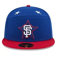 MLB Blue/Red San Francisco Giants 2025 All-Star Game Workout Side Patch 59FIFTY Fitted Hat