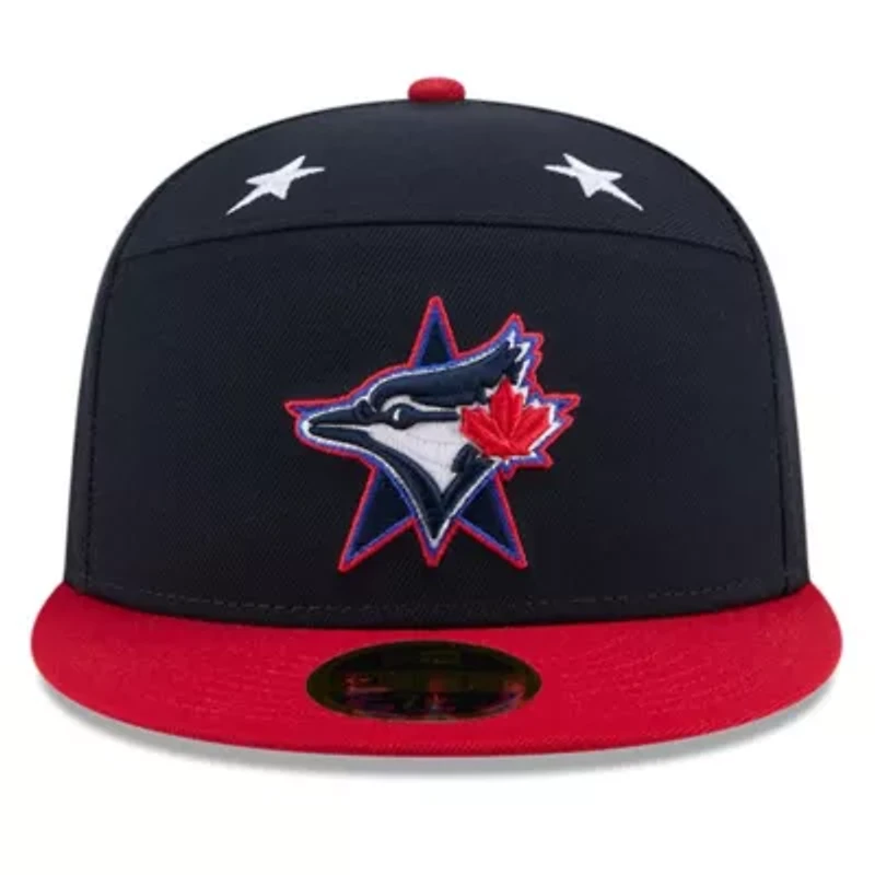 Toronto Blue Jays MLB Navy/Red 2025 All-Star Game Workout Side Patch 59FIFTY Fitted Hat