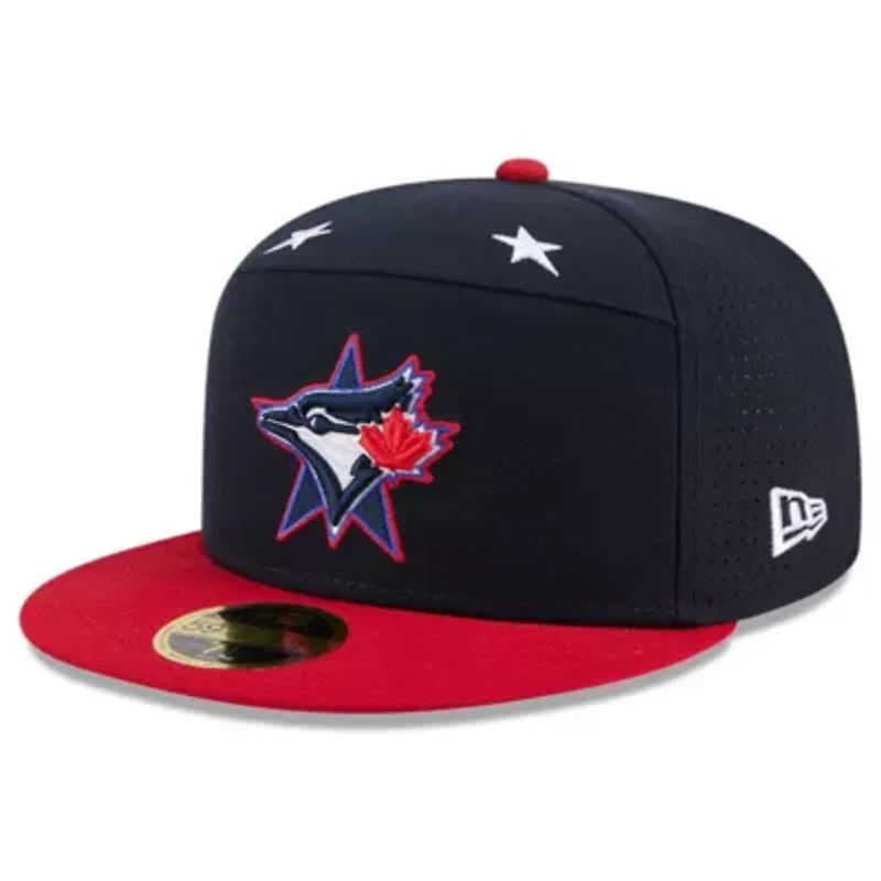 Toronto Blue Jays MLB Navy/Red 2025 All-Star Game Workout Side Patch 59FIFTY Fitted Hat