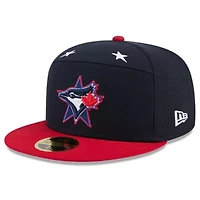 Toronto Blue Jays MLB Navy/Red 2025 All-Star Game Workout Side Patch 59FIFTY Fitted Hat