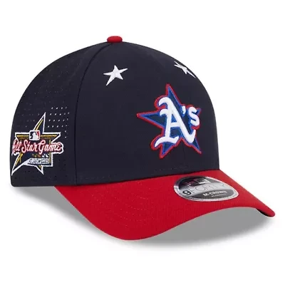 Oakland Athletics MLB Navy/Red Athletics 2025 MLB All-Star Game Workout 9FORTY M-Crown Adjustable Hat