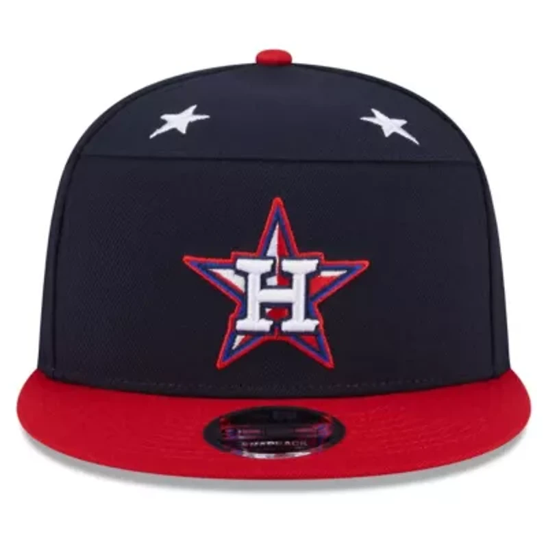 MLB Navy/Red Houston Astros 2025 MLB All-Star Game Workout Side Patch 9FIFTY Snapback Hat