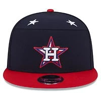 MLB Navy/Red Houston Astros 2025 MLB All-Star Game Workout Side Patch 9FIFTY Snapback Hat