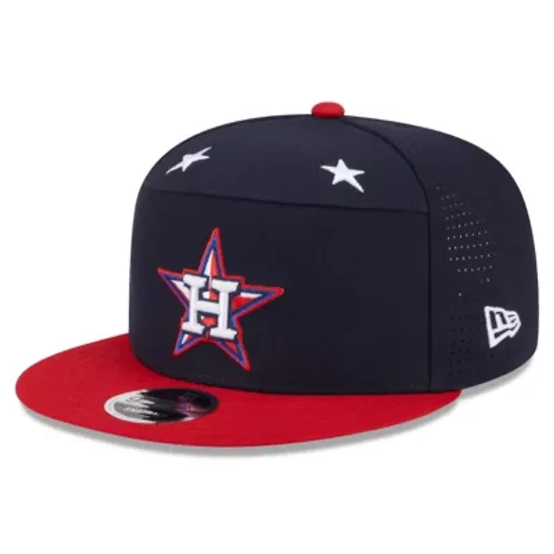 MLB Navy/Red Houston Astros 2025 MLB All-Star Game Workout Side Patch 9FIFTY Snapback Hat