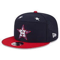MLB Navy/Red Houston Astros 2025 MLB All-Star Game Workout Side Patch 9FIFTY Snapback Hat