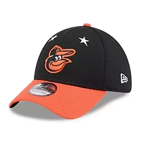 MLB Black/Orange Baltimore Orioles 2025 All-Star Game 39THIRTY Flex Hat