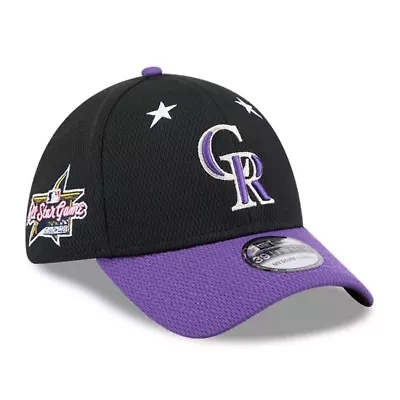 MLB Black/Purple Colorado Rockies 2025 All-Star Game 39THIRTY Flex Hat