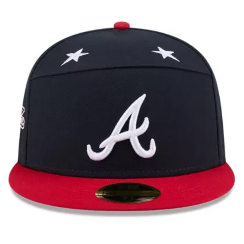 MLB Navy/Red Atlanta Braves 2025 All-Star Game Side Patch 59FIFTY Fitted Hat