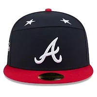 MLB Navy/Red Atlanta Braves 2025 All-Star Game Side Patch 59FIFTY Fitted Hat