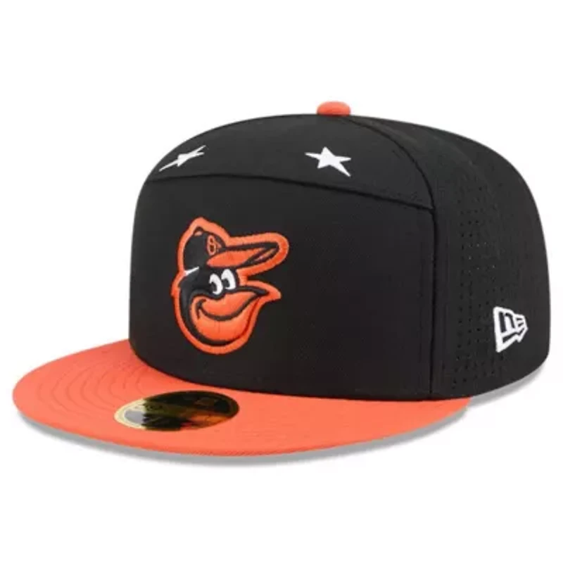 MLB Black/Orange Baltimore Orioles 2025 All-Star Game Side Patch 59FIFTY Fitted Hat