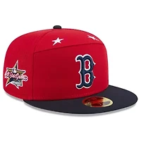 Boston Red Sox MLB Red/Navy 2025 All-Star Game Side Patch 59FIFTY Fitted Hat