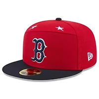 Boston Red Sox MLB Red/Navy 2025 All-Star Game Side Patch 59FIFTY Fitted Hat