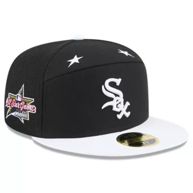 Chicago White Sox MLB Black/White 2025 All-Star Game Side Patch 59FIFTY Fitted Hat