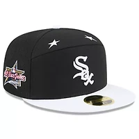 Chicago White Sox MLB Black/White 2025 All-Star Game Side Patch 59FIFTY Fitted Hat