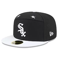Chicago White Sox MLB Black/White 2025 All-Star Game Side Patch 59FIFTY Fitted Hat