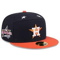 MLB Navy/Orange Houston Astros 2025 All-Star Game Side Patch 59FIFTY Fitted Hat