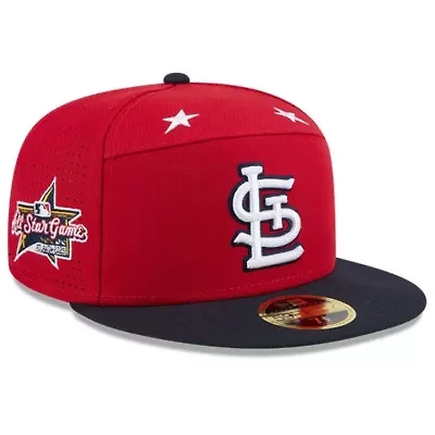 MLB Red/Navy St. Louis Cardinals 2025 All-Star Game Side Patch 59FIFTY Fitted Hat