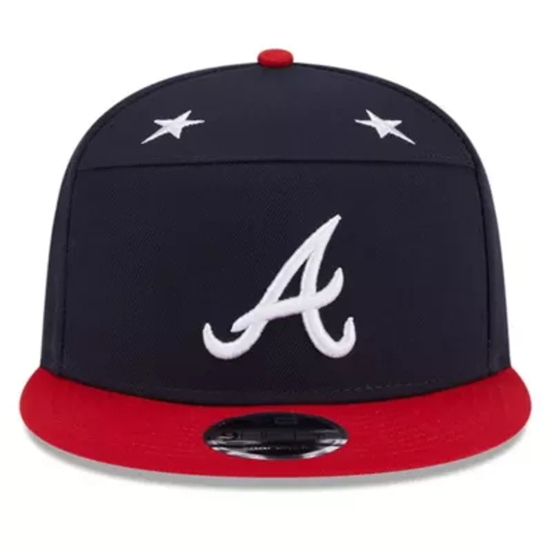 MLB Navy/Red Atlanta Braves 2025 MLB All-Star Game Side Patch 9FIFTY Snapback Hat