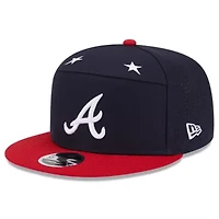 MLB Navy/Red Atlanta Braves 2025 MLB All-Star Game Side Patch 9FIFTY Snapback Hat