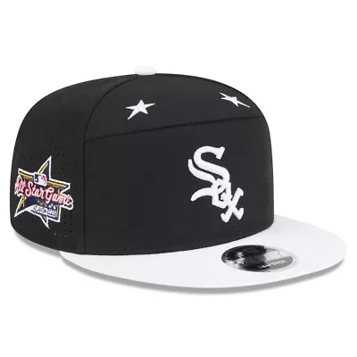 Chicago White Sox MLB Black/White Chicago Sox 2025 MLB All-Star Game Side Patch 9FIFTY Snapback Hat