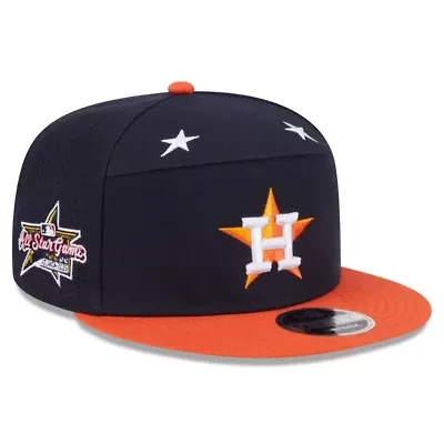 MLB Navy/Orange Houston Astros 2025 MLB All-Star Game Side Patch 9FIFTY Snapback Hat