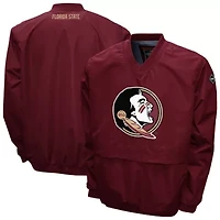 NCAA Franchise Club Florida State Seminoles Big Logo Windshell V-Neck Pullover Jacket