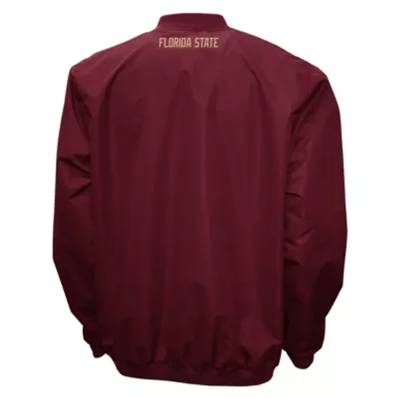 NCAA Franchise Club Florida State Seminoles Big Logo Windshell V-Neck Pullover Jacket