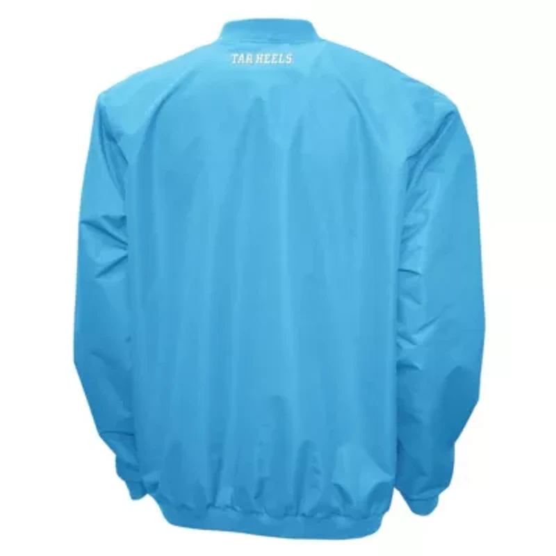 NCAA Franchise Club Carolina North Tar Heels Big Logo Windshell V-Neck Pullover Jacket