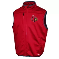 NCAA Franchise Club Louisville Cardinals Softshell Full-Zip Vest