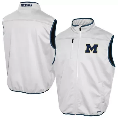 NCAA Franchise Club Michigan Wolverines Softshell Full-Zip Vest