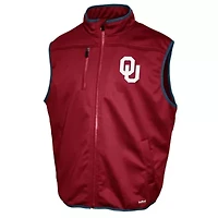 NCAA Franchise Club Oklahoma Sooners Softshell Full-Zip Vest