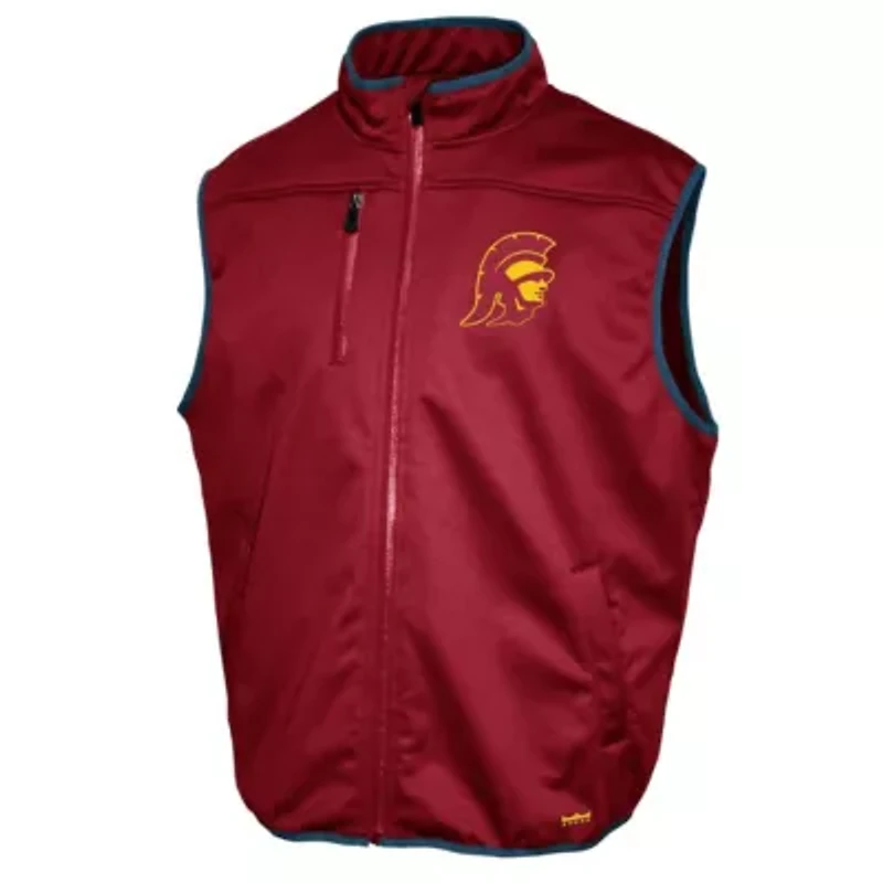 NCAA Franchise Club USC Trojans Softshell Full-Zip Vest
