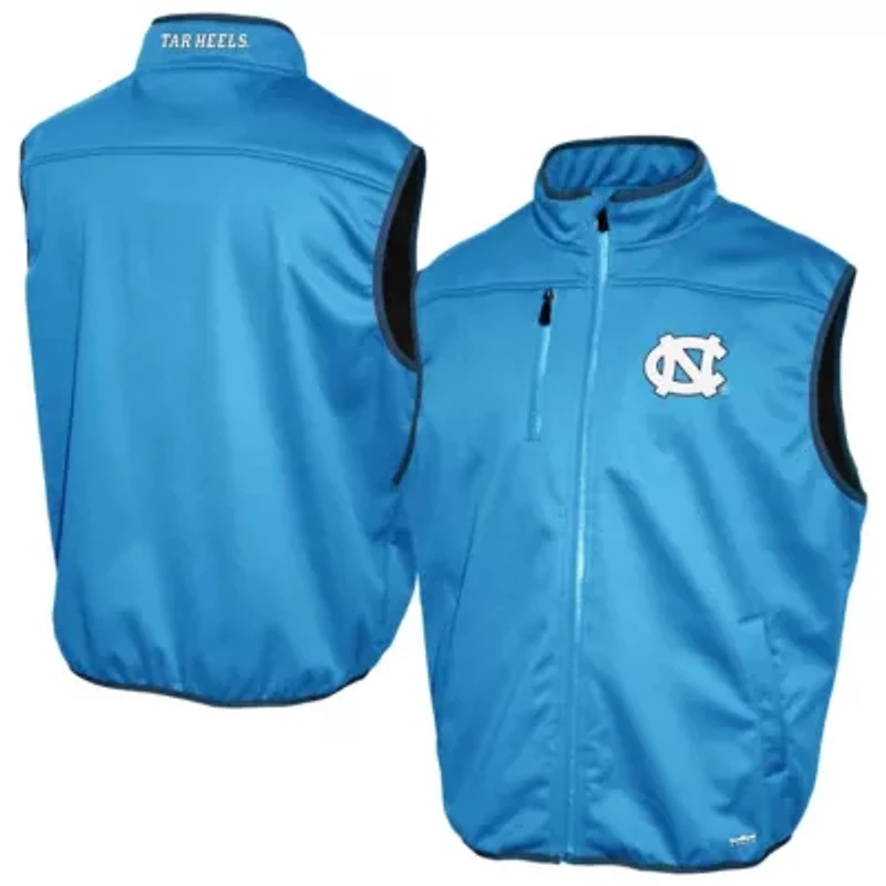 NCAA Franchise Club Carolina North Tar Heels Softshell Full-Zip Vest