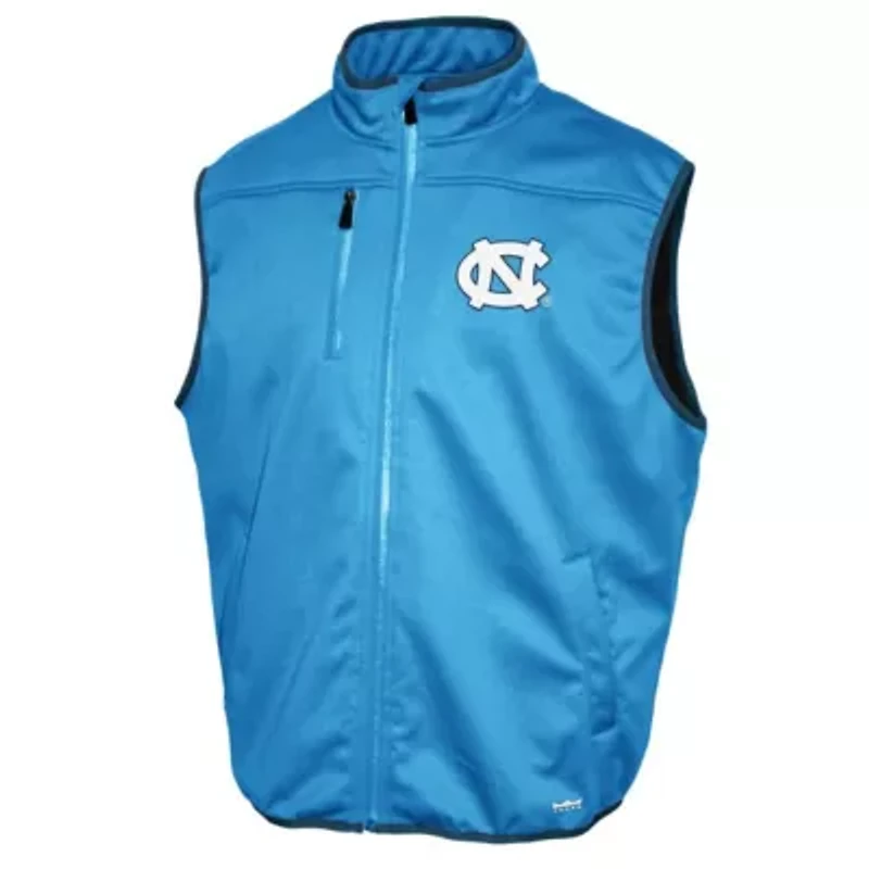 NCAA Franchise Club Carolina North Tar Heels Softshell Full-Zip Vest