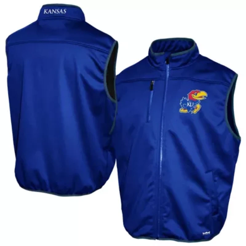 NCAA Franchise Club Kansas Jayhawks Softshell Full-Zip Vest