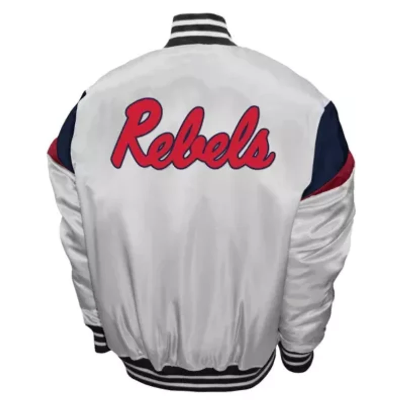 NCAA Franchise Club Ole Miss Rebels Power Satin Full-Snap Jacket