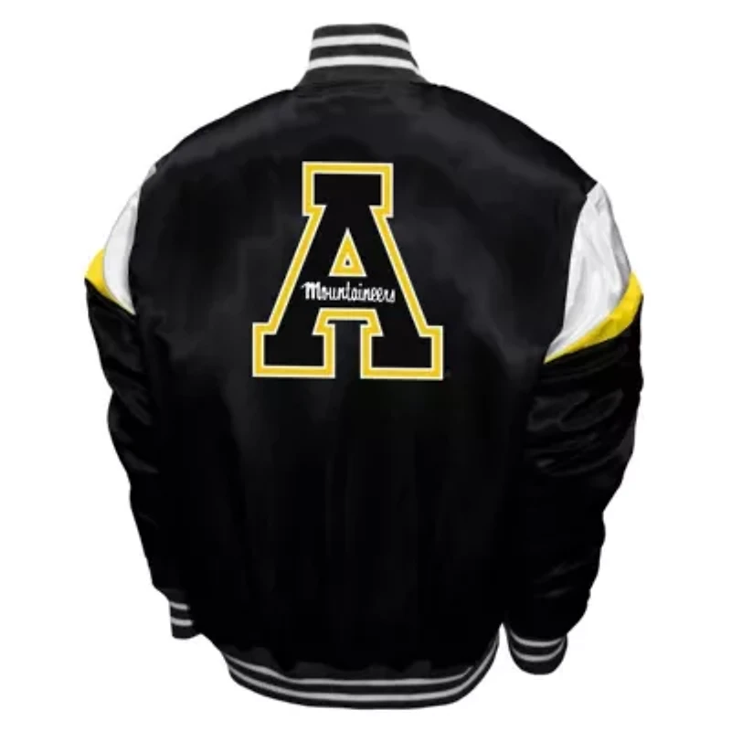 NCAA Franchise Club Appalachian State Mountaineers Power Satin Full-Snap Jacket