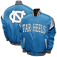 NCAA Franchise Club Carolina North Tar Heels Power Satin Full-Snap Jacket
