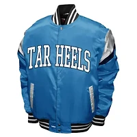 NCAA Franchise Club Carolina North Tar Heels Power Satin Full-Snap Jacket