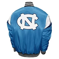 NCAA Franchise Club Carolina North Tar Heels Power Satin Full-Snap Jacket