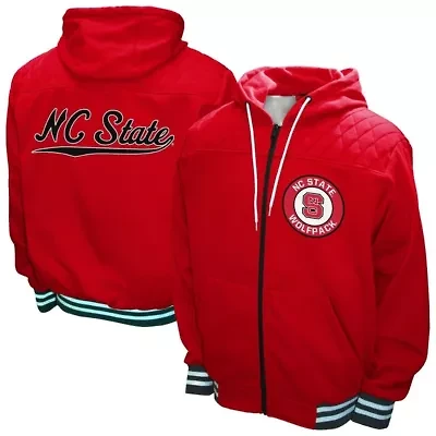 NCAA Franchise Club NC State Wolfpack Walk-On Full-Zip Hoodie Jacket
